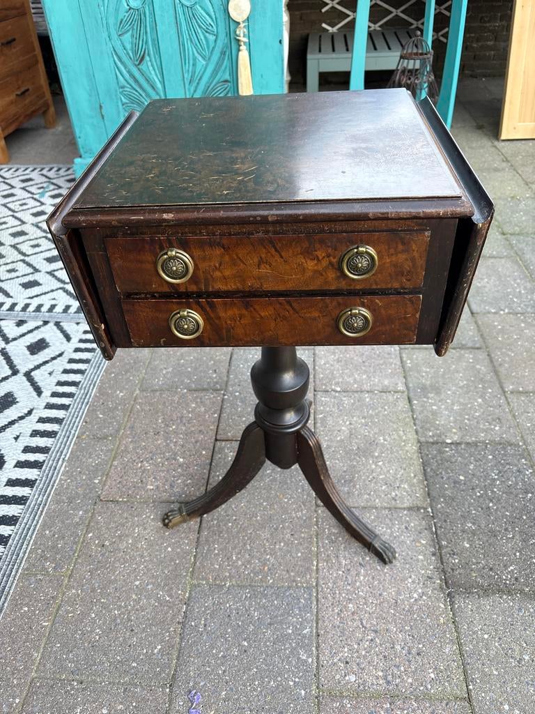 Tafeltje metuitschuifbare zijkanten, Ophalen of Verzenden