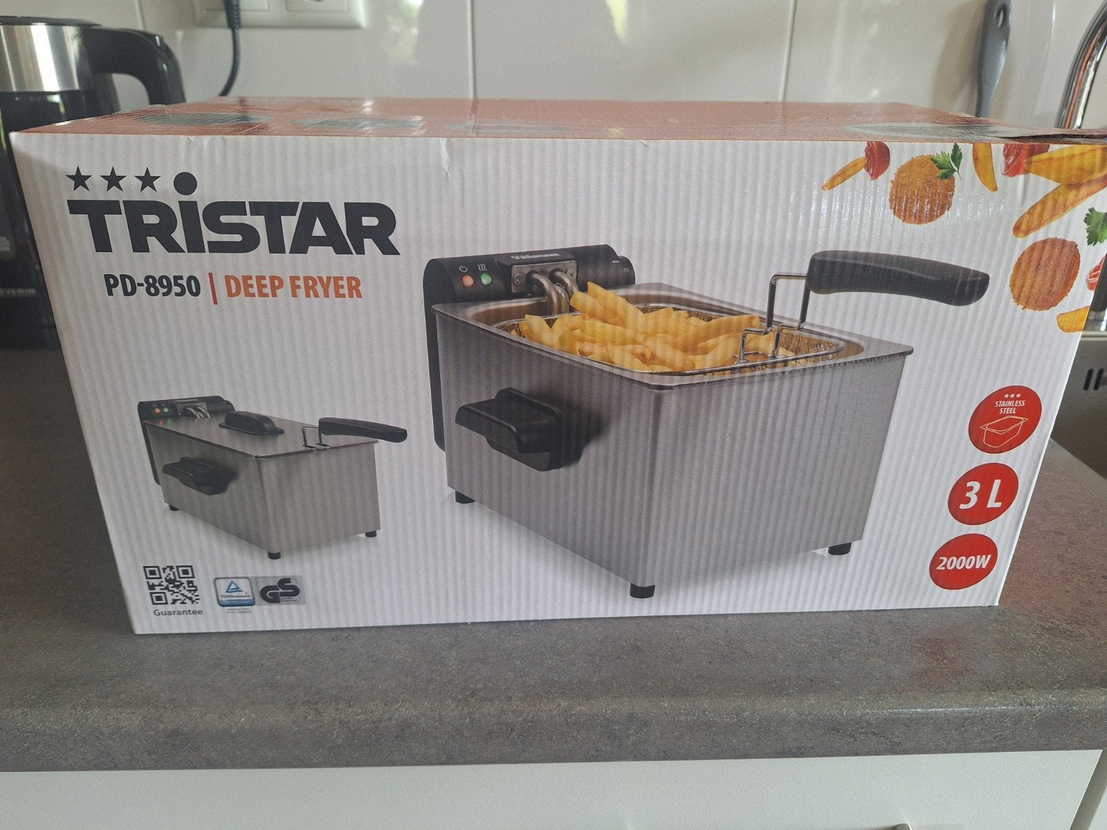 Friteuse nieuw in doos!, Witgoed en Apparatuur, Frituurpannen, 3 tot 4 liter, Ophalen, Nieuw