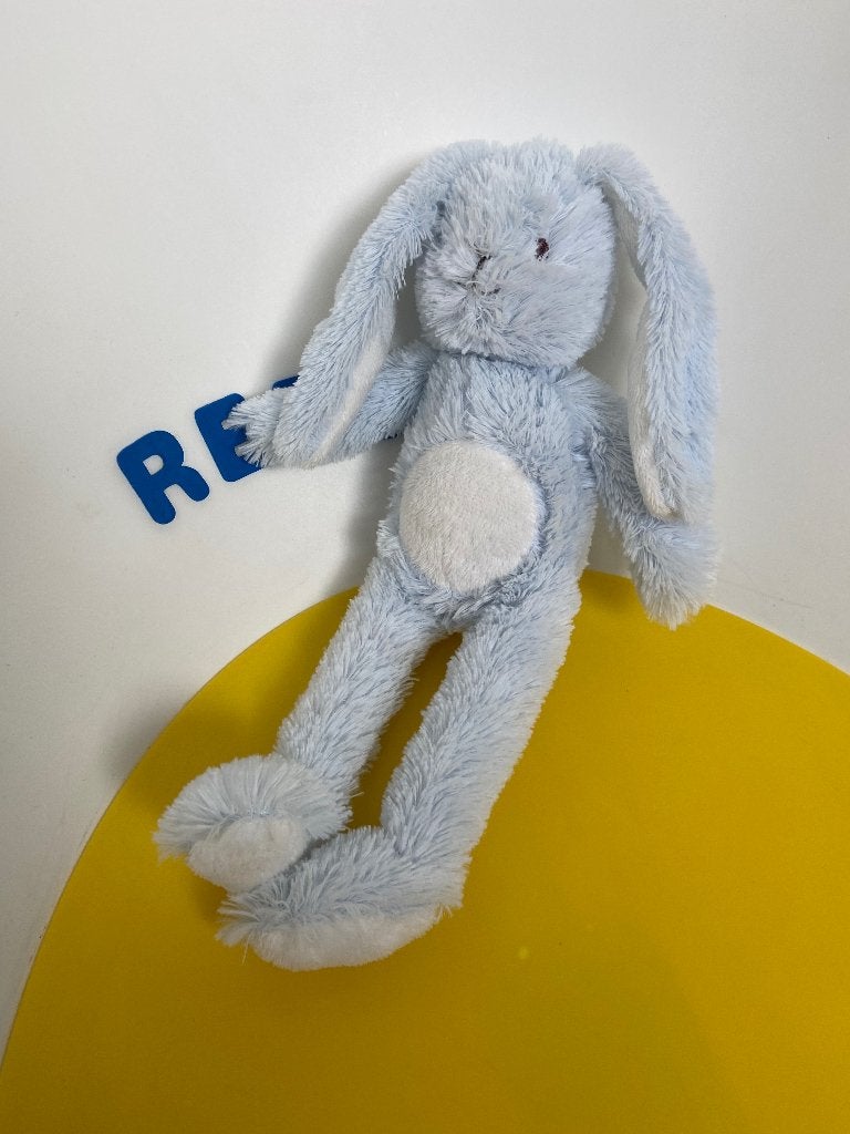 K2505 happy horse blokker konijn blauw, Kinderen en Baby's, Speelgoed | Knuffels en Pluche, Ophalen of Verzenden, Zo goed als nieuw