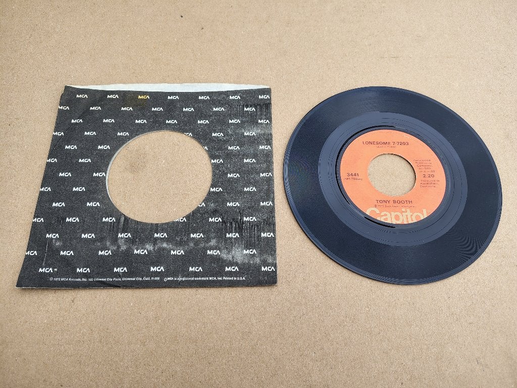 Single: Tony Booth - Lonesome 7-7203 (1972) USA, Verzenden, Gebruikt, 7 inch, Pop