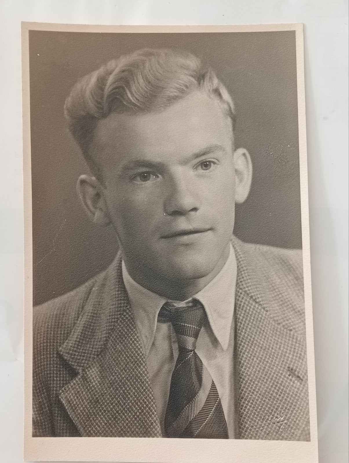 Portretfoto 1949, Ophalen of Verzenden, 1940 tot 1960, Gebruikt, Overige onderwerpen