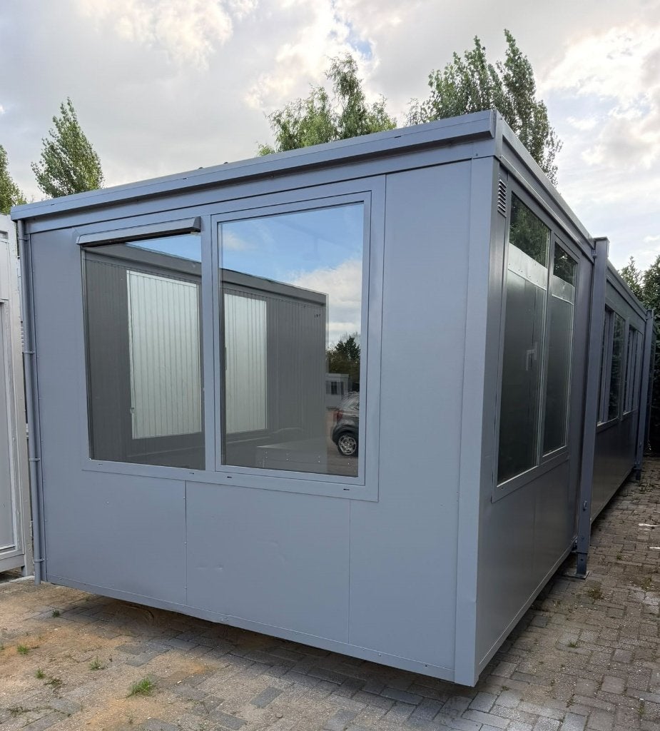 Bouw-schaftkeet, Kantoorunit, Woonunit, Directiekeet. 12 x 3, Ophalen, Gebruikt