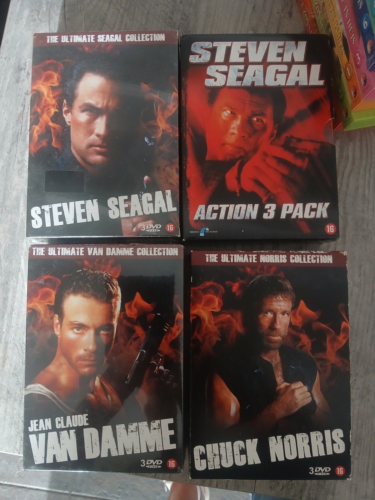 Actie DVD Collectie: Steven Seagal, Van Damme, Chuck Norris, Ophalen, Gebruikt, Vanaf 16 jaar, Actie