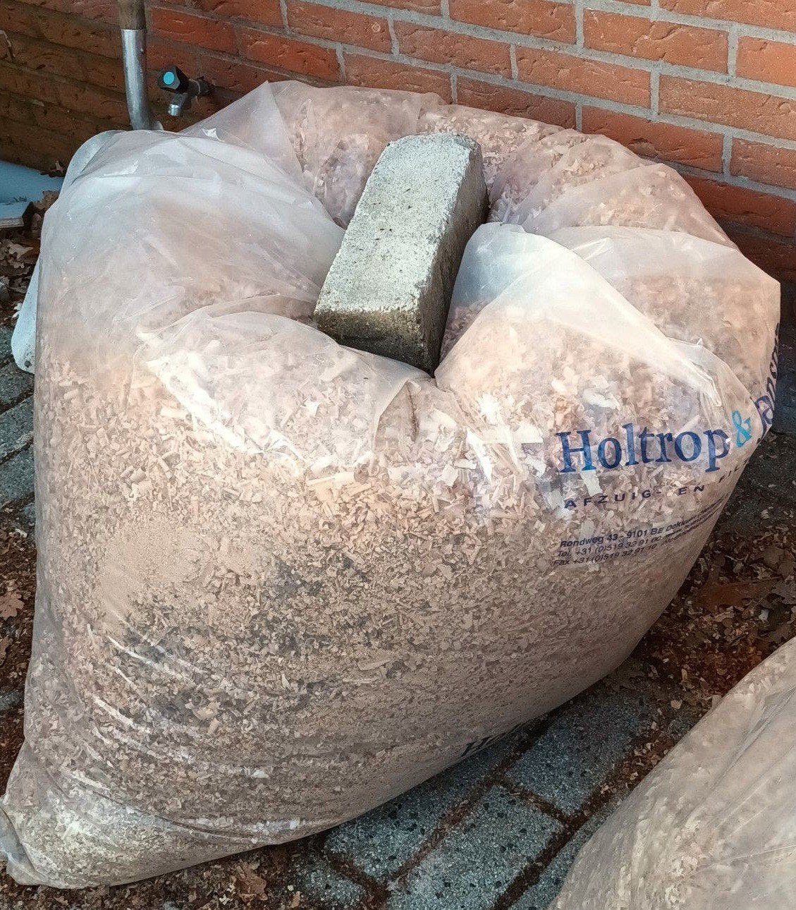 Grote zak houtsnippers voor diverse toepassingen, Tuin en Terras, Haardhout, Minder dan 3 m³, Ophalen of Verzenden, Overige houtsoorten