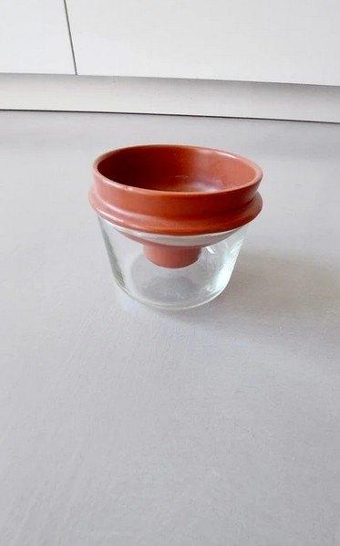 kweekpot glas keramiek, Tuin en Terras, Ophalen of Verzenden, Zo goed als nieuw, Kweekbak