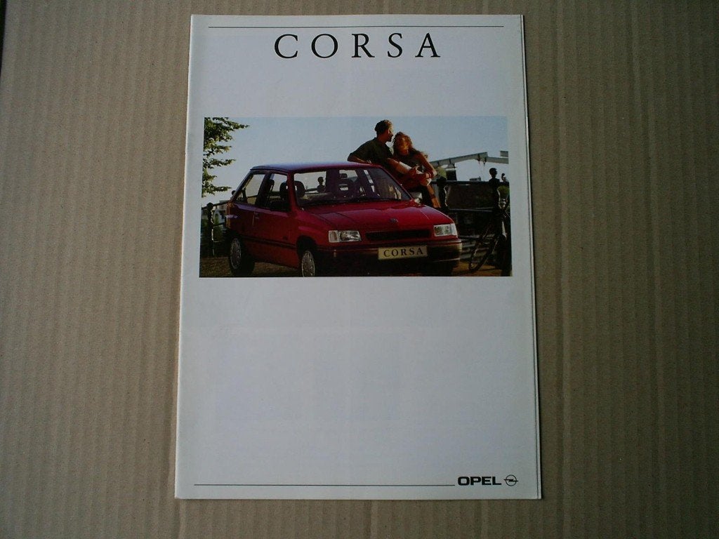 Opel Corsa o.a. GSi 10 / 1991 20 pag., Verzenden, Zo goed als nieuw, Opel