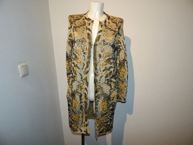 Missoni lang vest kwaliteit breisel gouden glitter Als Nieuw, Zo goed als nieuw, Missoni, Maat 36 (S), Meerkleurig