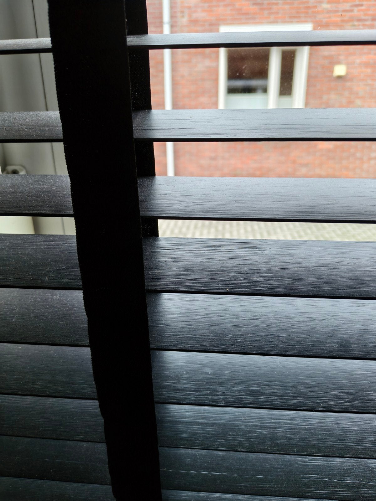 Luxaflex Houten Jaloezie Zwart 169x150 cm, Ophalen, Jaloezie, Zwart, Hout
