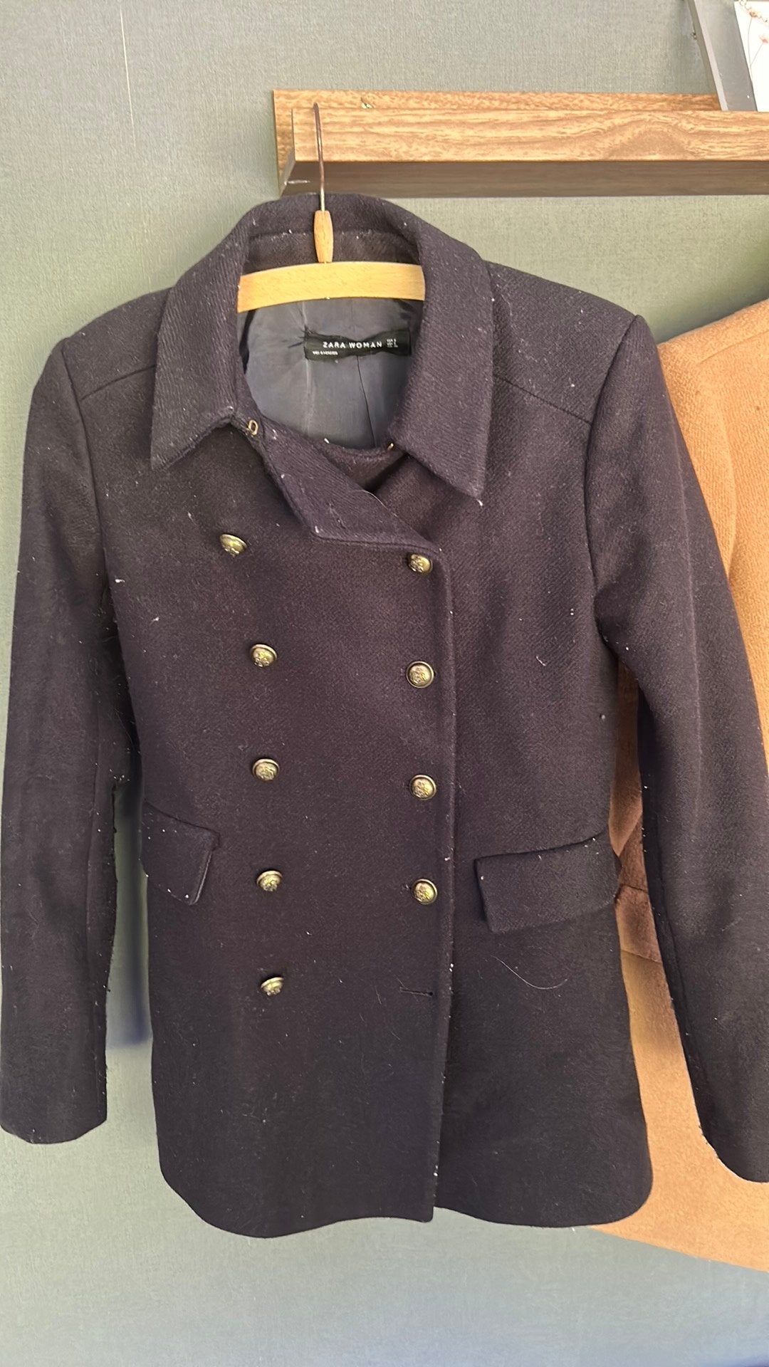 Zara donkerblauwe jas maat S, Ophalen of Verzenden, Zo goed als nieuw, Maat 38/40 (M), Blauw