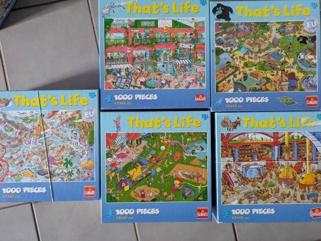 Thats life puzzels, Hobby en Vrije tijd, Ophalen, 500 t/m 1500 stukjes, Zo goed als nieuw, Legpuzzel