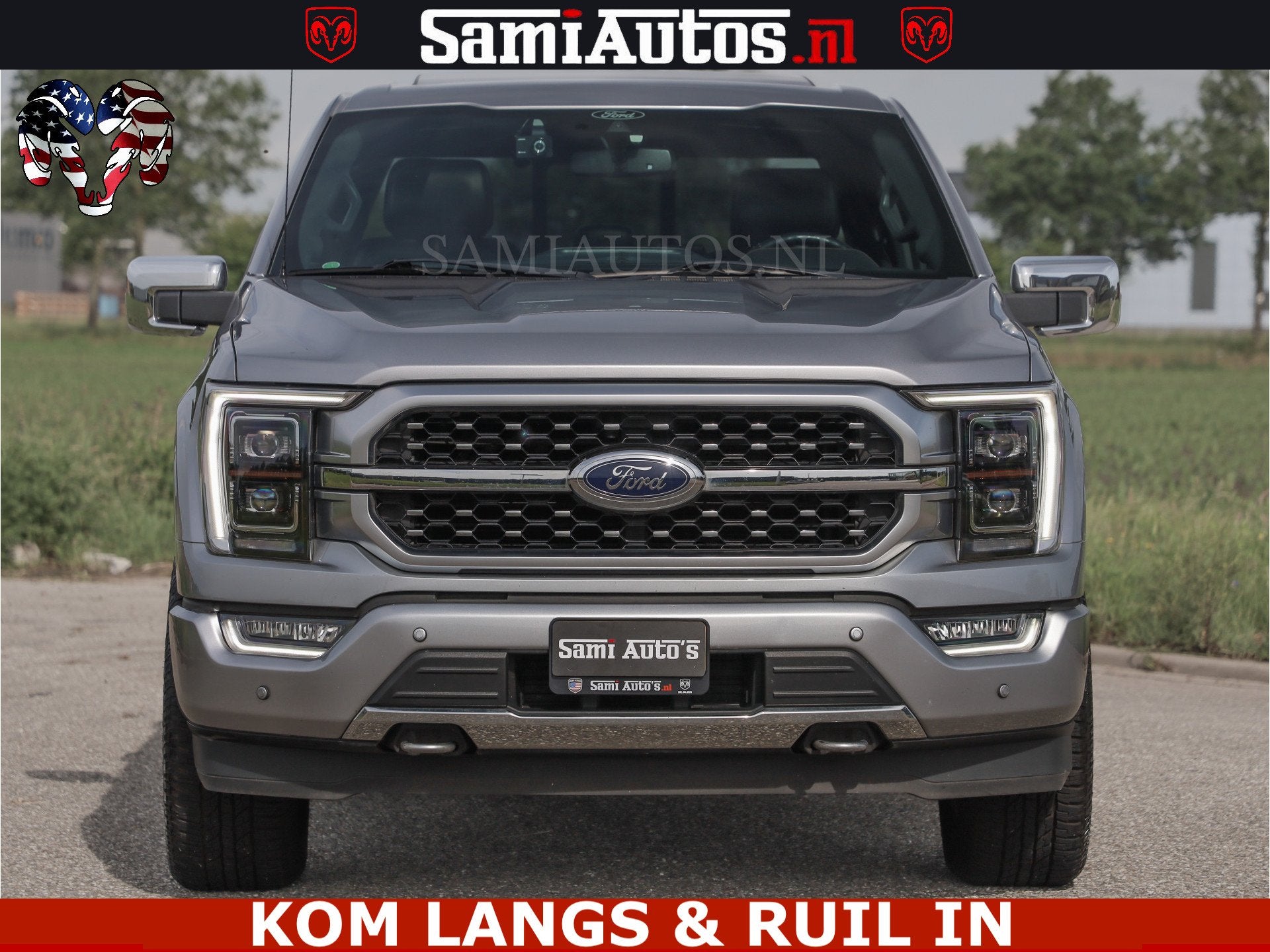 Ford USA F-150 PLATINUM | MASSAGE | PANO | GROOTSCHERM | COM, Automaat, 2378 kg, Gebruikt, Met garantie (alle)