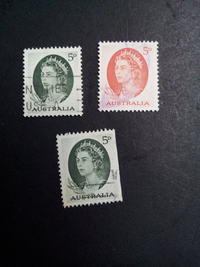 Australië kopje Koningin Elizabeth gestempeld, Postzegels en Munten, Ophalen of Verzenden, Gestempeld