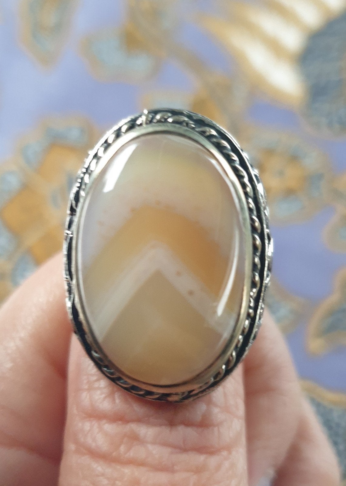Ring maat 19 batu akik Sulaiman Junjung derajat Indonesië, Verzenden, 19 tot 20, Nieuw, Dame of Heer