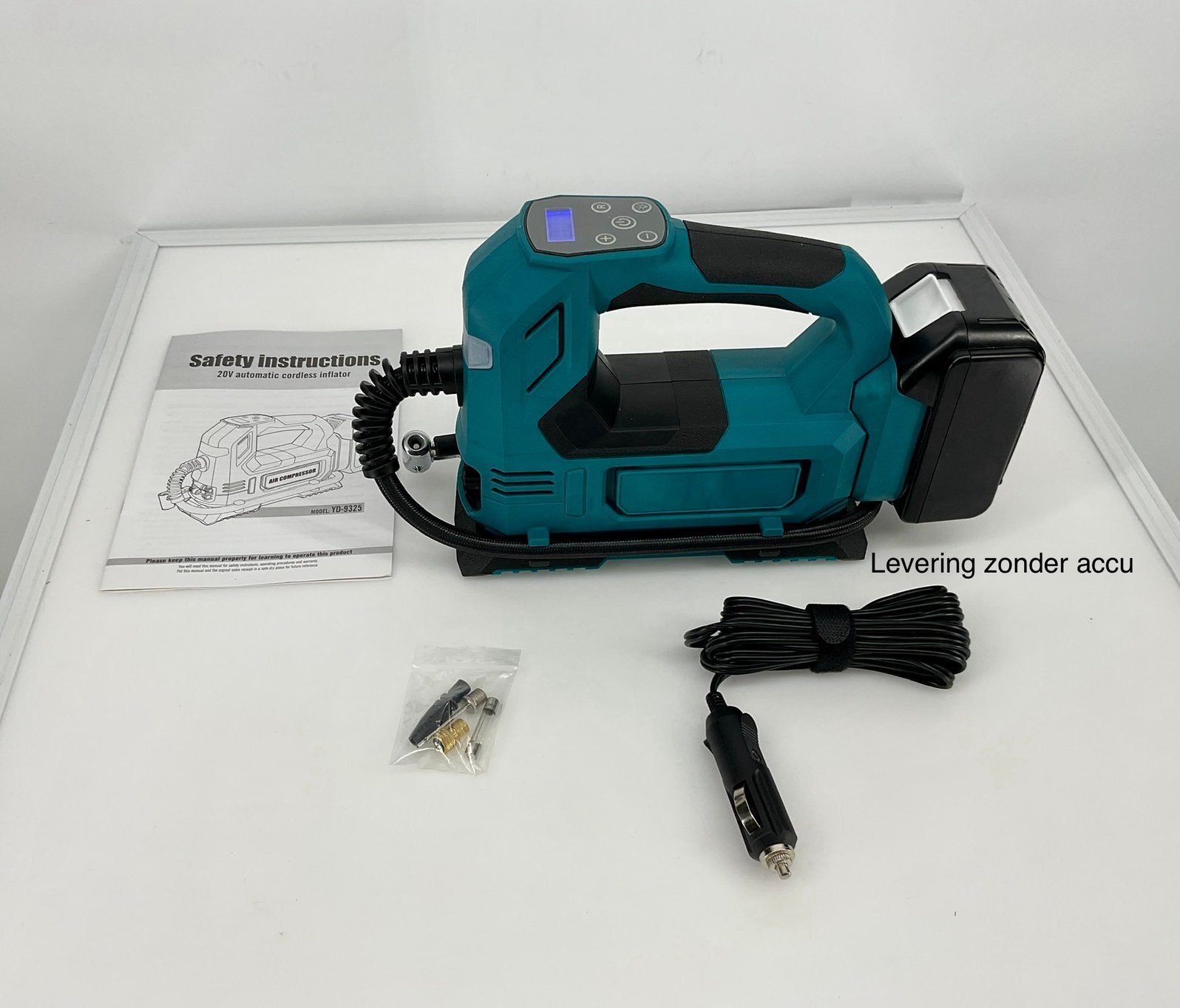 Nieuwe accu luchtpomp werkend op Makita 18V LXT accu’s, Minder dan 25 liter, Ophalen of Verzenden, Nieuw, Minder dan 200 liter/min