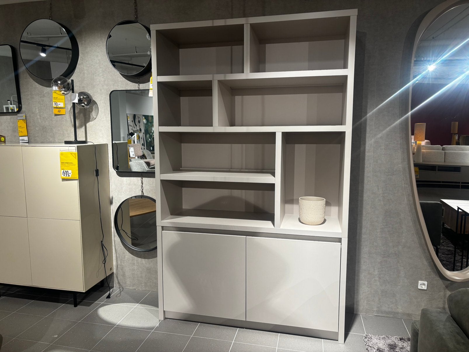 Wandkast Padula, Ophalen, Met deur(en), 200 cm of meer, Zo goed als nieuw