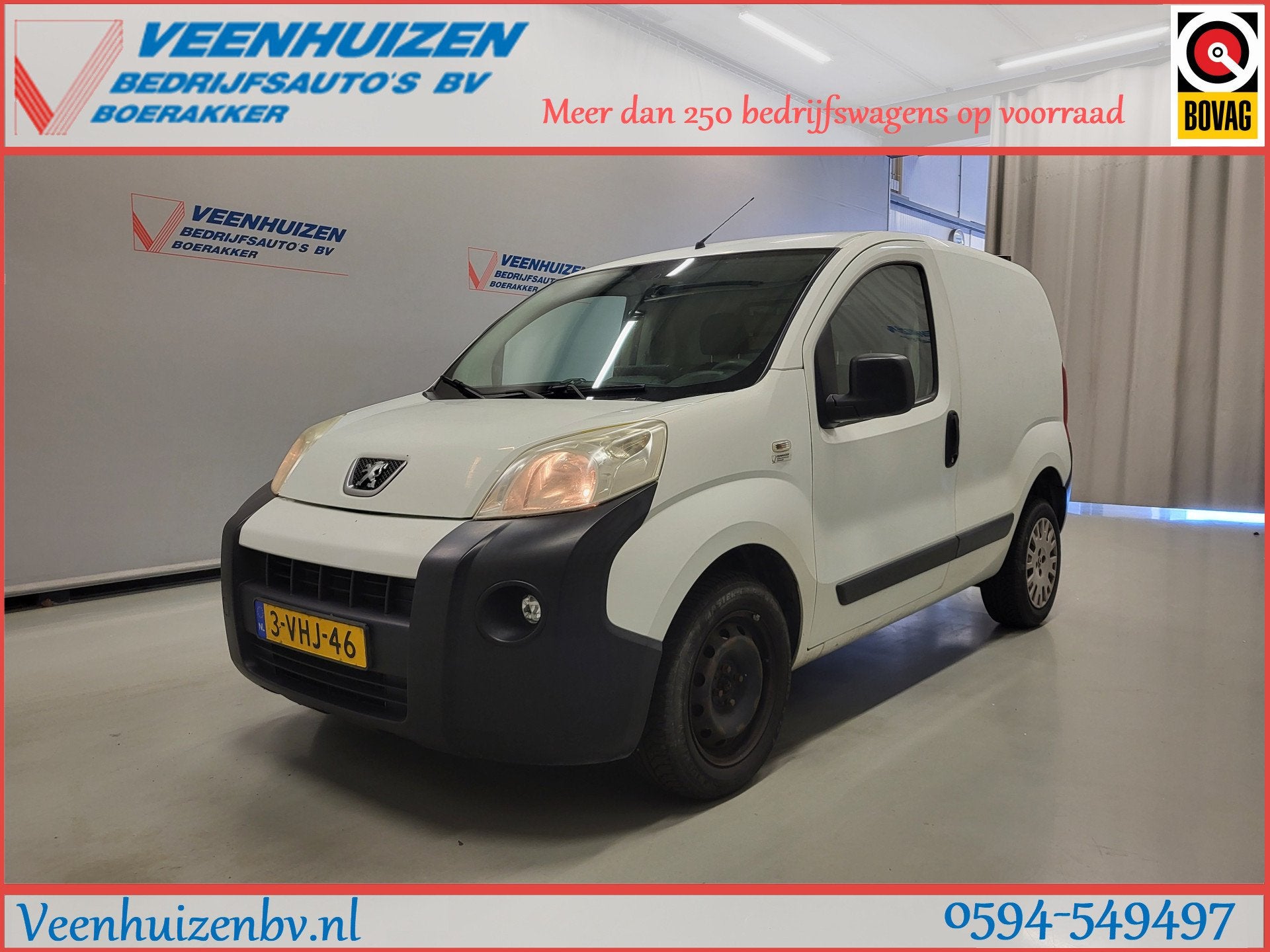 Peugeot Bipper 1.4HDi Automaat Apk tot 18-2-2027! (bj 2010), Auto's, Euro 5, 400 kg, Origineel Nederlands, Bedrijf