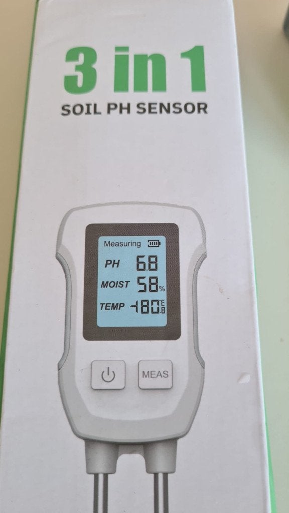 ZGAN 3-in-1 Bodemtester (pH / Vocht / Temp) 1x gebruikt!, Ophalen of Verzenden, Zo goed als nieuw