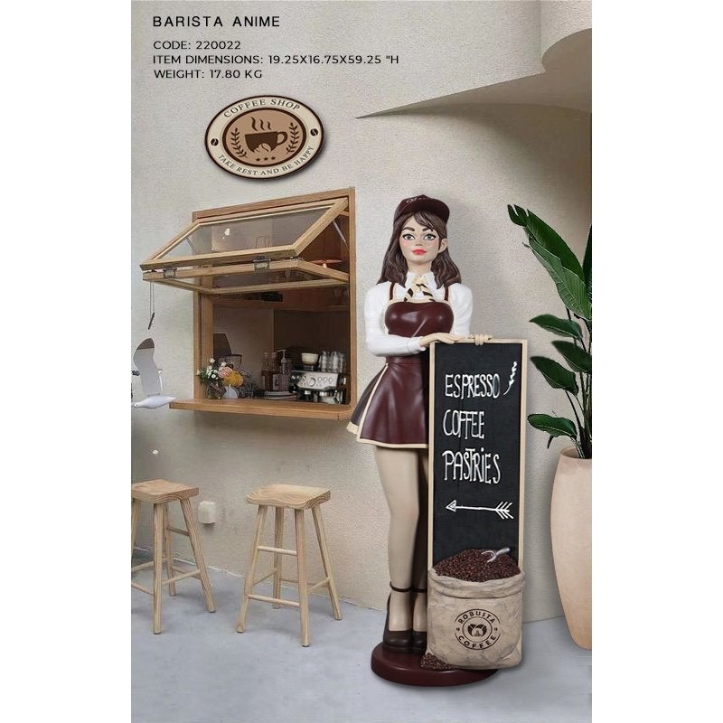 Butler Barista Anime150 cm – Koffie Ober Barista, Ophalen, Nieuw, Overige typen