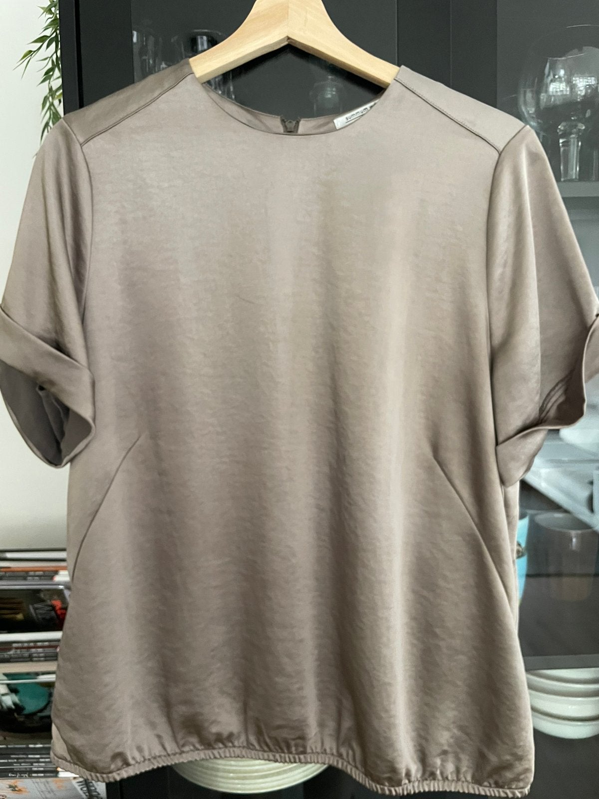 Mooie top/blouse Summum mt.40/42, Ophalen of Verzenden, Zo goed als nieuw, Maat 42/44 (L), Beige
