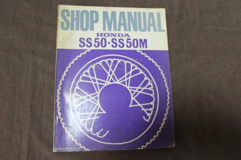 Honda SS50 SS50M 1972 moped shop manual werkplaatsboek, Ophalen of Verzenden, Gebruikt