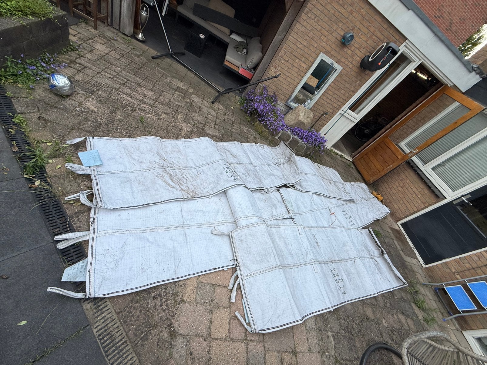 Stortslurf  13.5 meter (4 X 3 meter & 1 X 1.5 meter), Ophalen, Overige materialen, Gebruikt, 6 meter of meer