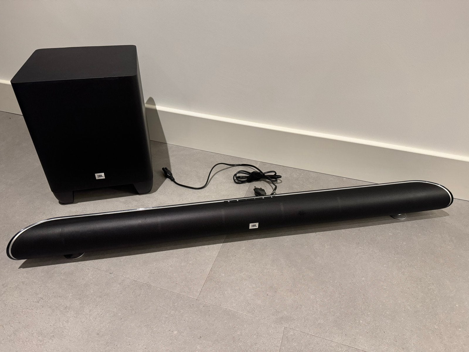 JBL Cinema SB350 Soundbar met draadloze subwoofer, Ophalen of Verzenden, Bluetooth, Zo goed als nieuw