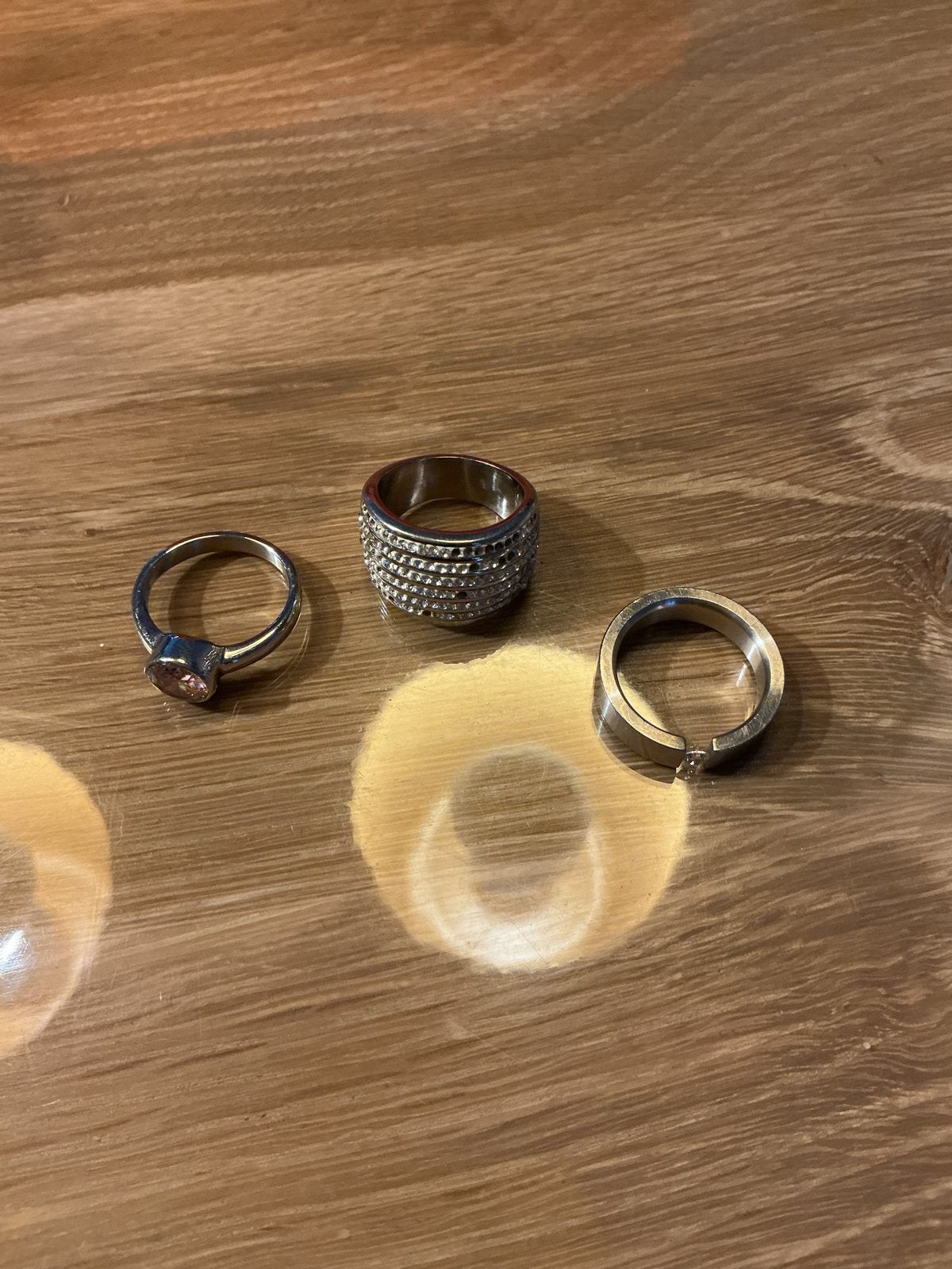 Ringen van roestvrij staal, Gebruikt, IJzer of Staal, Ophalen of Verzenden, Kleiner dan 17