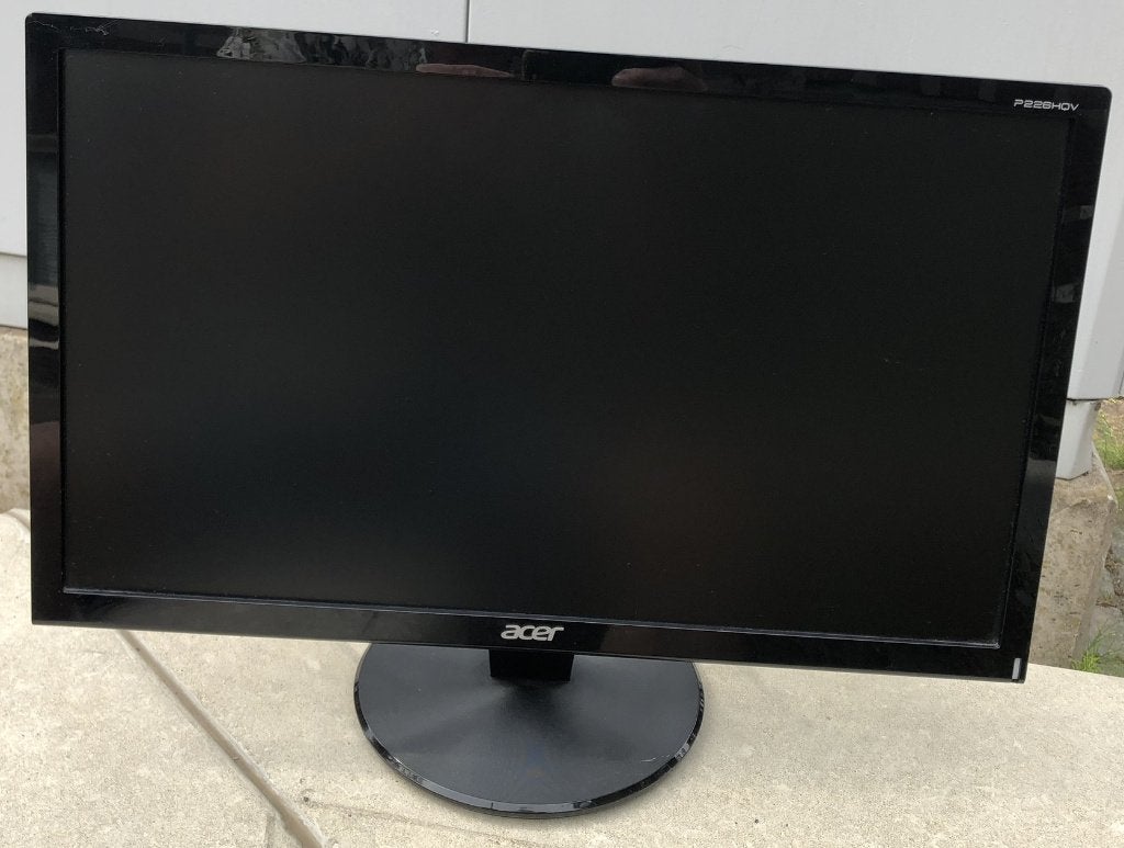 Acer monitor P226HQV 22 inch Full HD pc computerscherm, Ophalen, Gebruikt, 3 tot 5 ms, Full HD