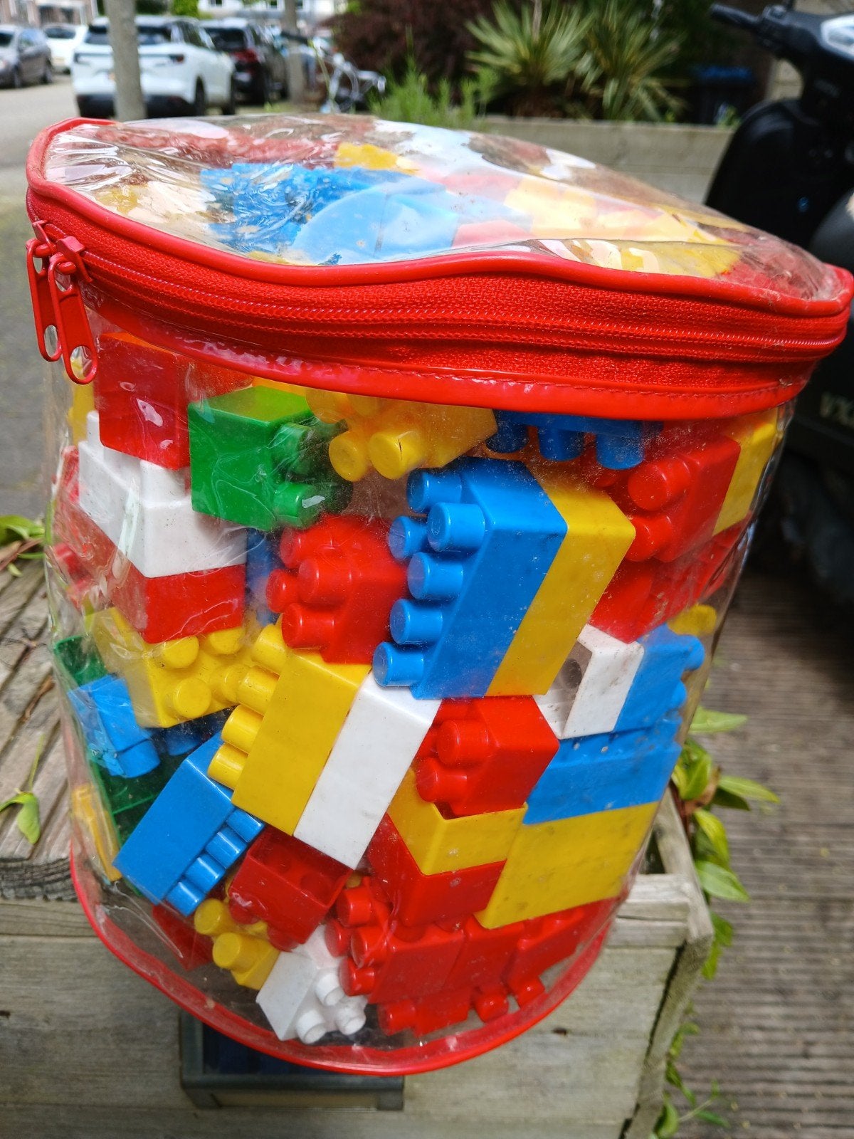 tk tas vol bouwblokken, Ophalen, Gebruikt, Overige merken