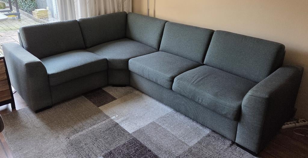 Hoekbank zgan 3 jaar oud, Ophalen, 250 tot 300 cm, Hoekbank, Zo goed als nieuw