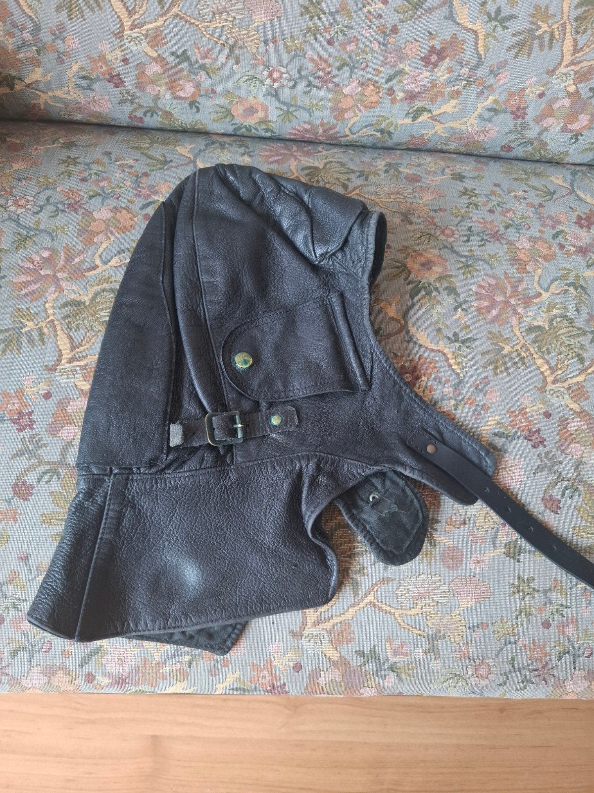 Vintage Leren Vliegerkap / Pilot Helm, Motoren, Ophalen of Verzenden, Overige merken