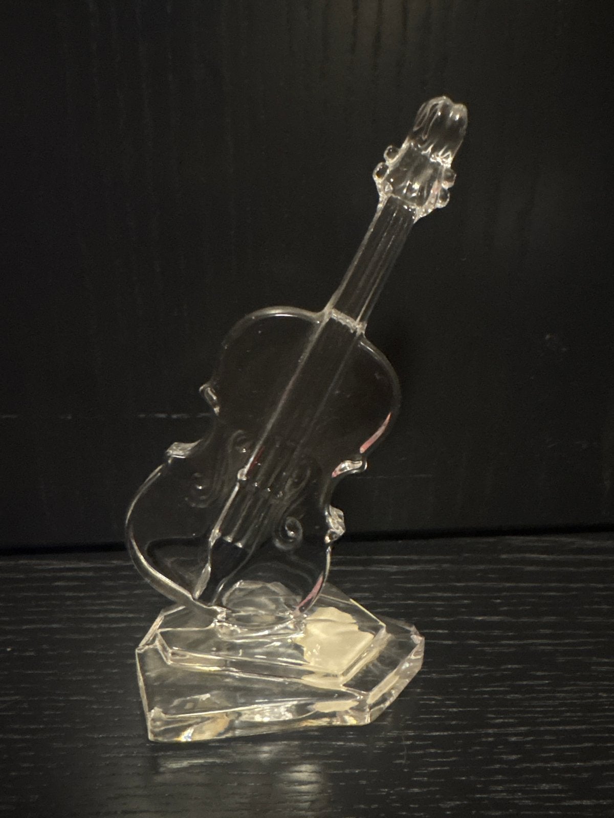 Kristallen/glas Viool Beeldje - Beker Neustadt/Waldnaab, Ophalen of Verzenden