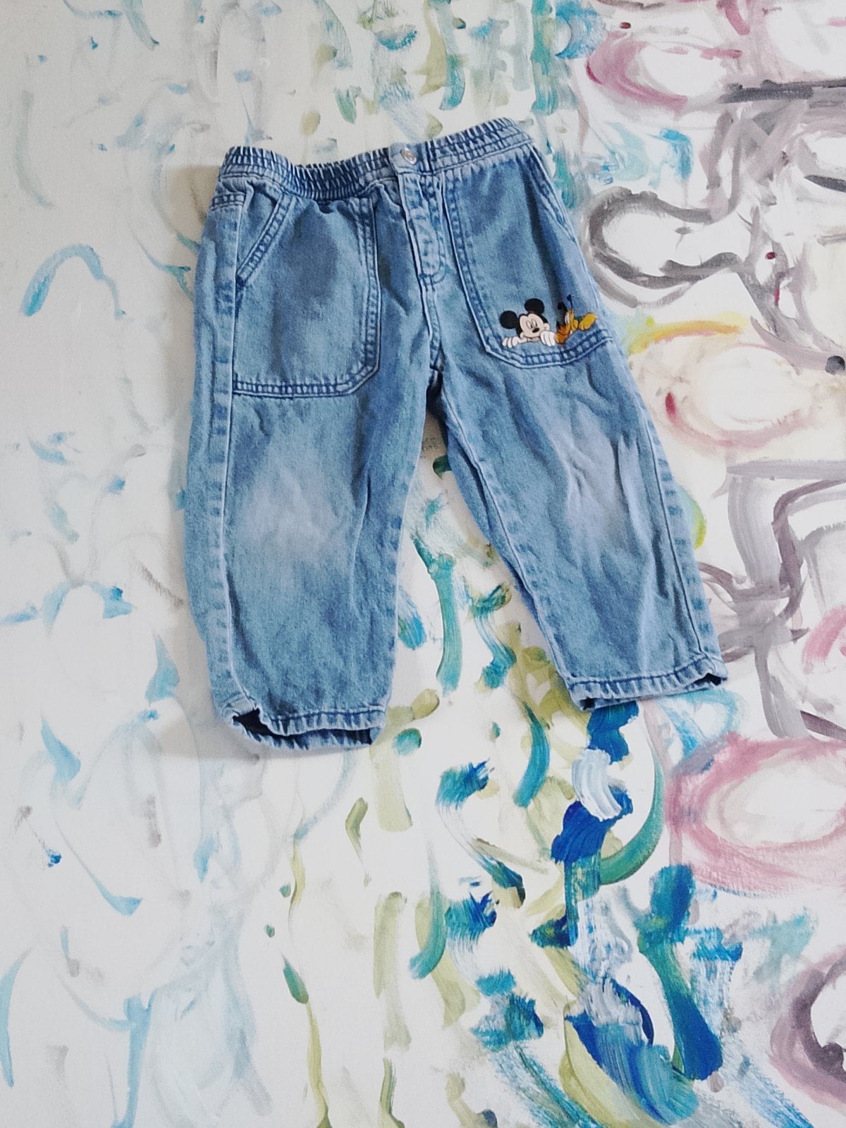 Zara Disney Baby Jeans Mickey & Pluto (maat 98), Ophalen, Oranjaa, Oranjaa@gmail.com