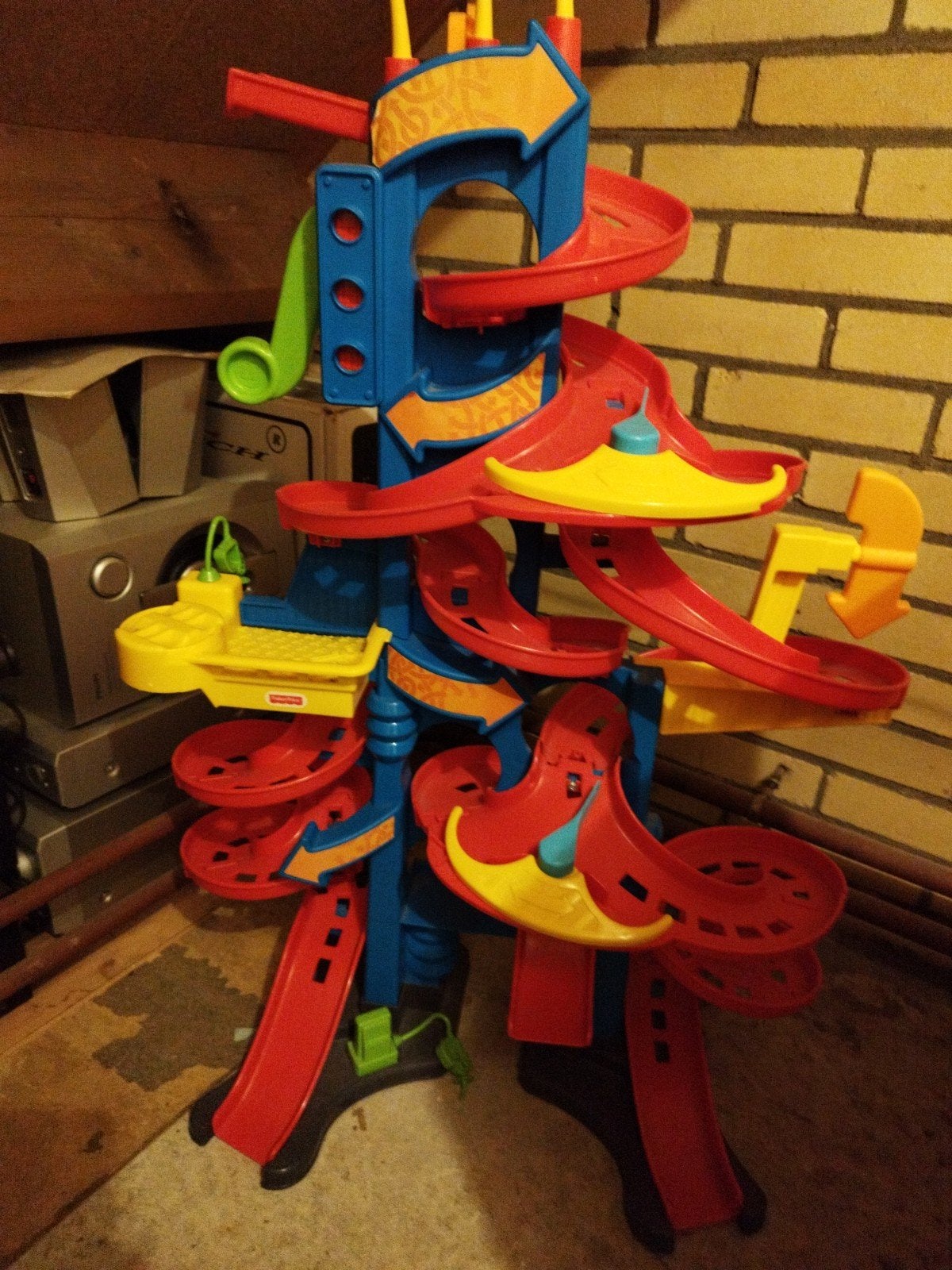 Fisher-Price Little People Wheelies Racebaan Toren, Kinderen en Baby's, Speelgoed | Fisher-Price, Ophalen, Gebruikt, Speelset
