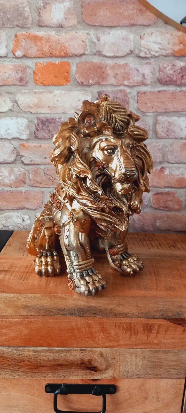 Steampunk:Grote 33cm Leeuw Beeld♥️SALE VERKOOP♥️, Verzamelen, Beelden en Beeldjes, Ophalen of Verzenden, Nieuw, Dier
