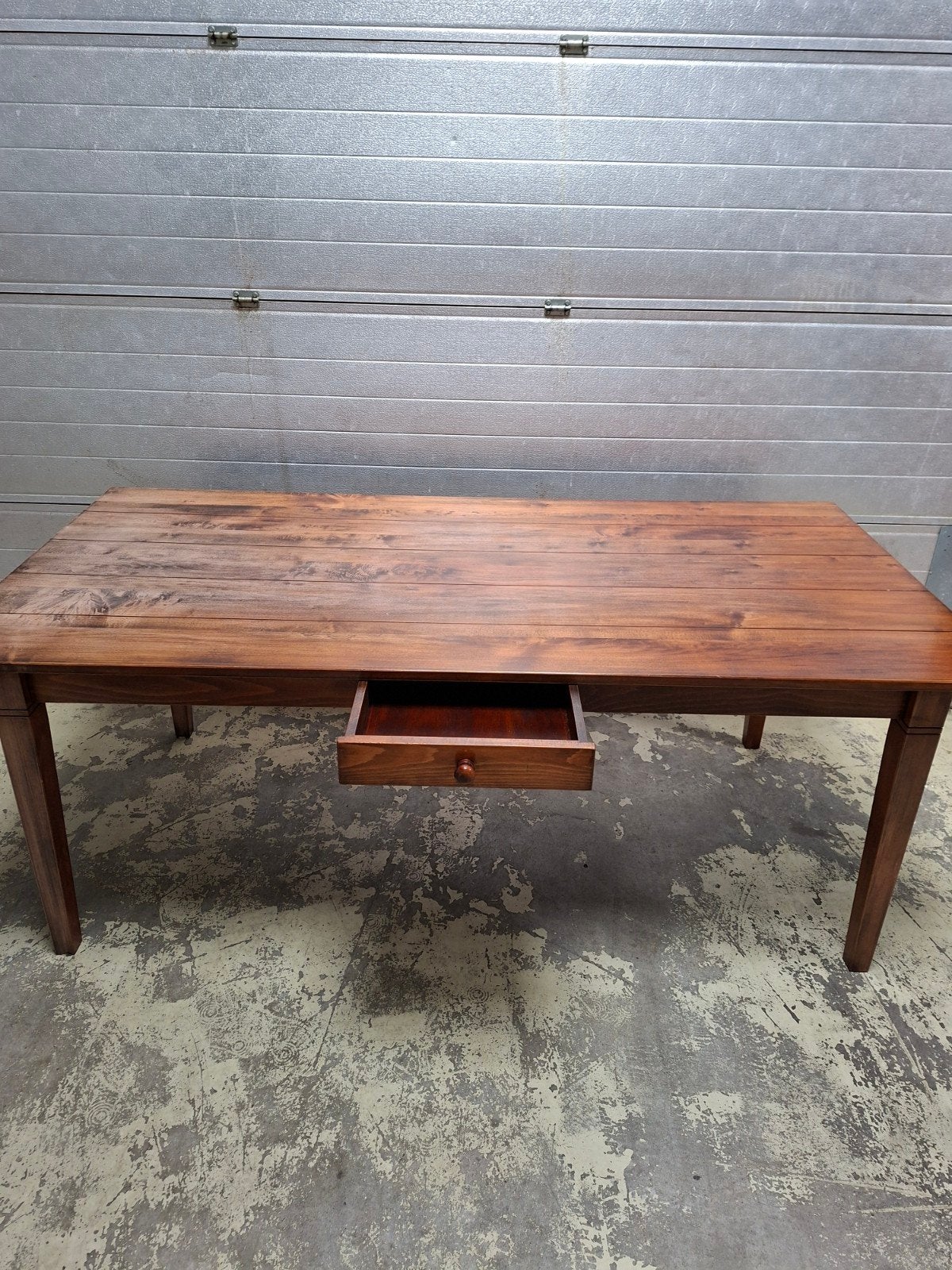 Kersenhouten eettafel, Huis en Inrichting, Tafels | Eettafels, Gebruikt, 50 tot 100 cm, 200 cm of meer, Vijf personen of meer