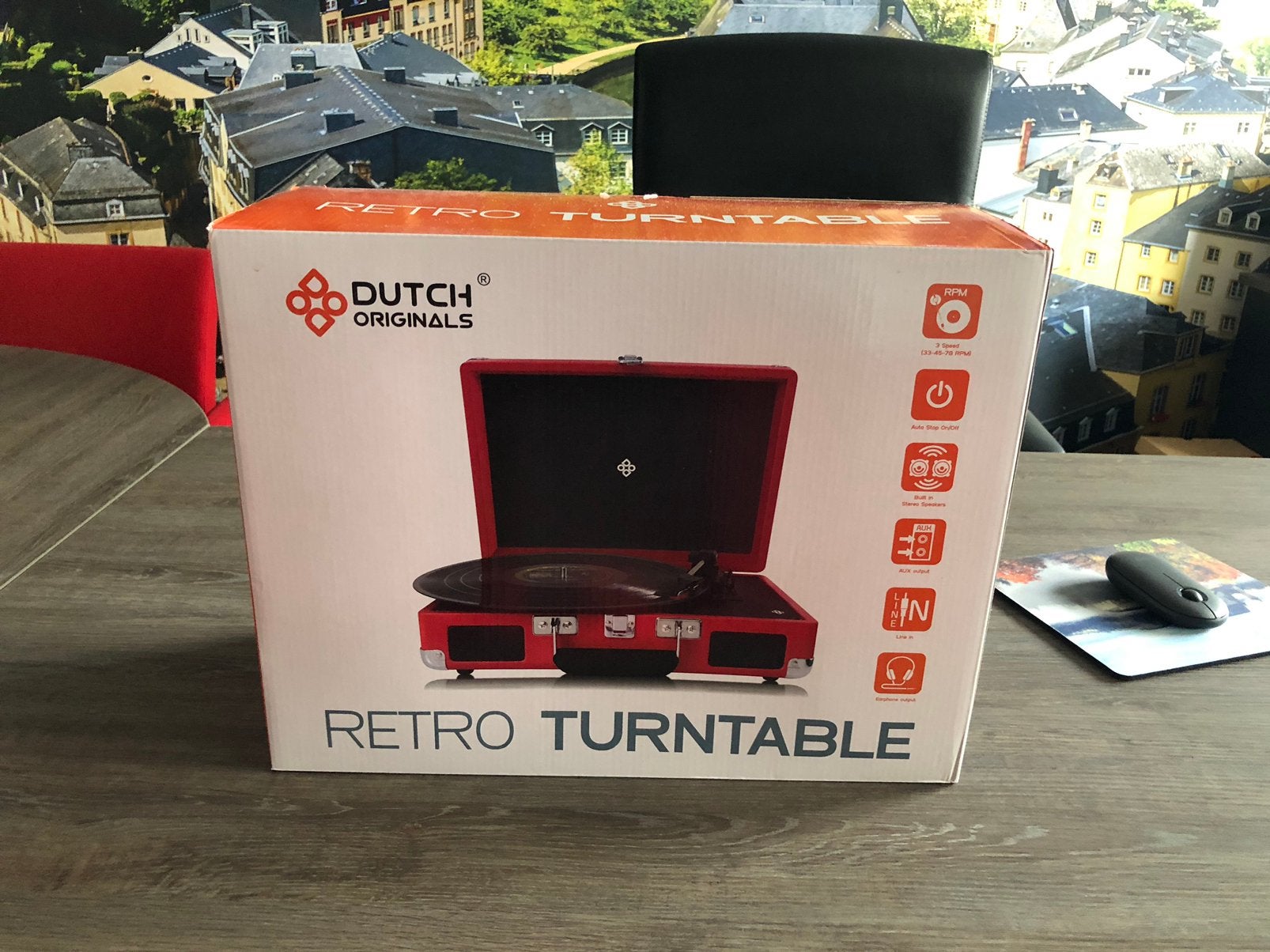 Dutch Originals – Retro platenspeler (NIEUW), Audio, Tv en Foto, Platenspelers, Ophalen of Verzenden, Nieuw, Overige merken