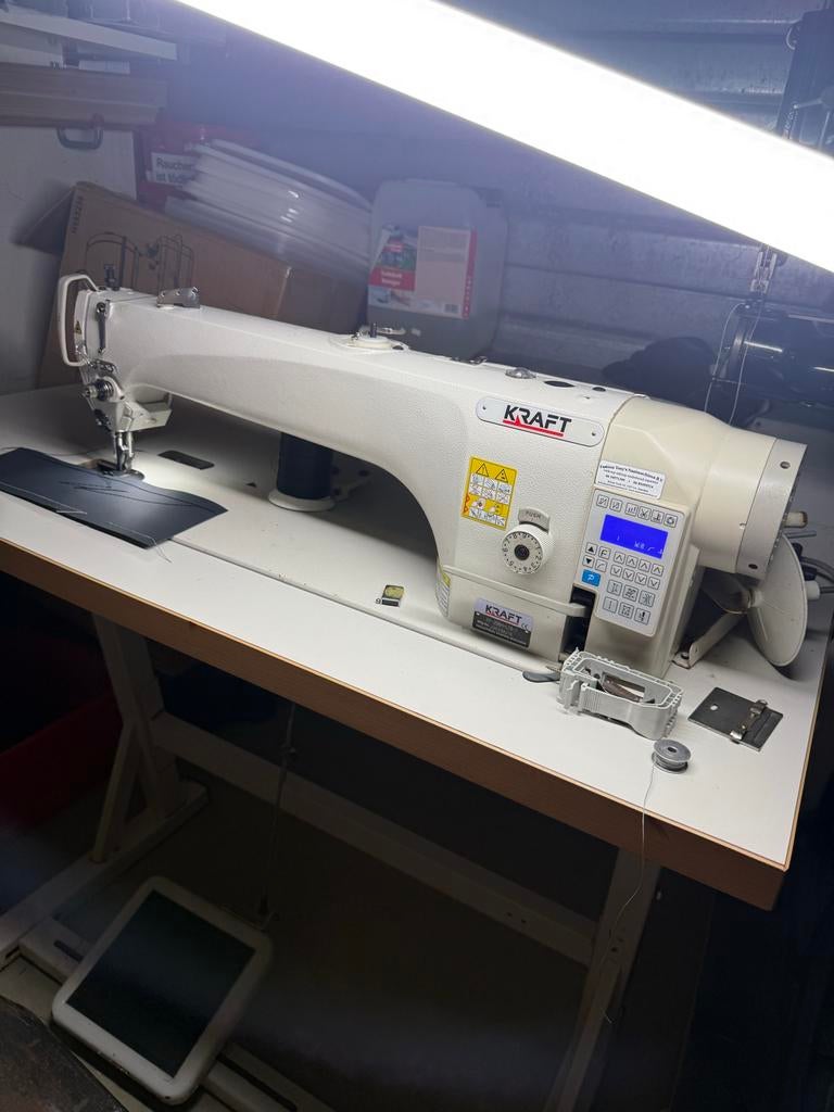Kraft Langarm Naaimachine voor Stoffeerder/Zeilmaker, Gebruikt, Naaimachine, Industrieel, Ophalen
