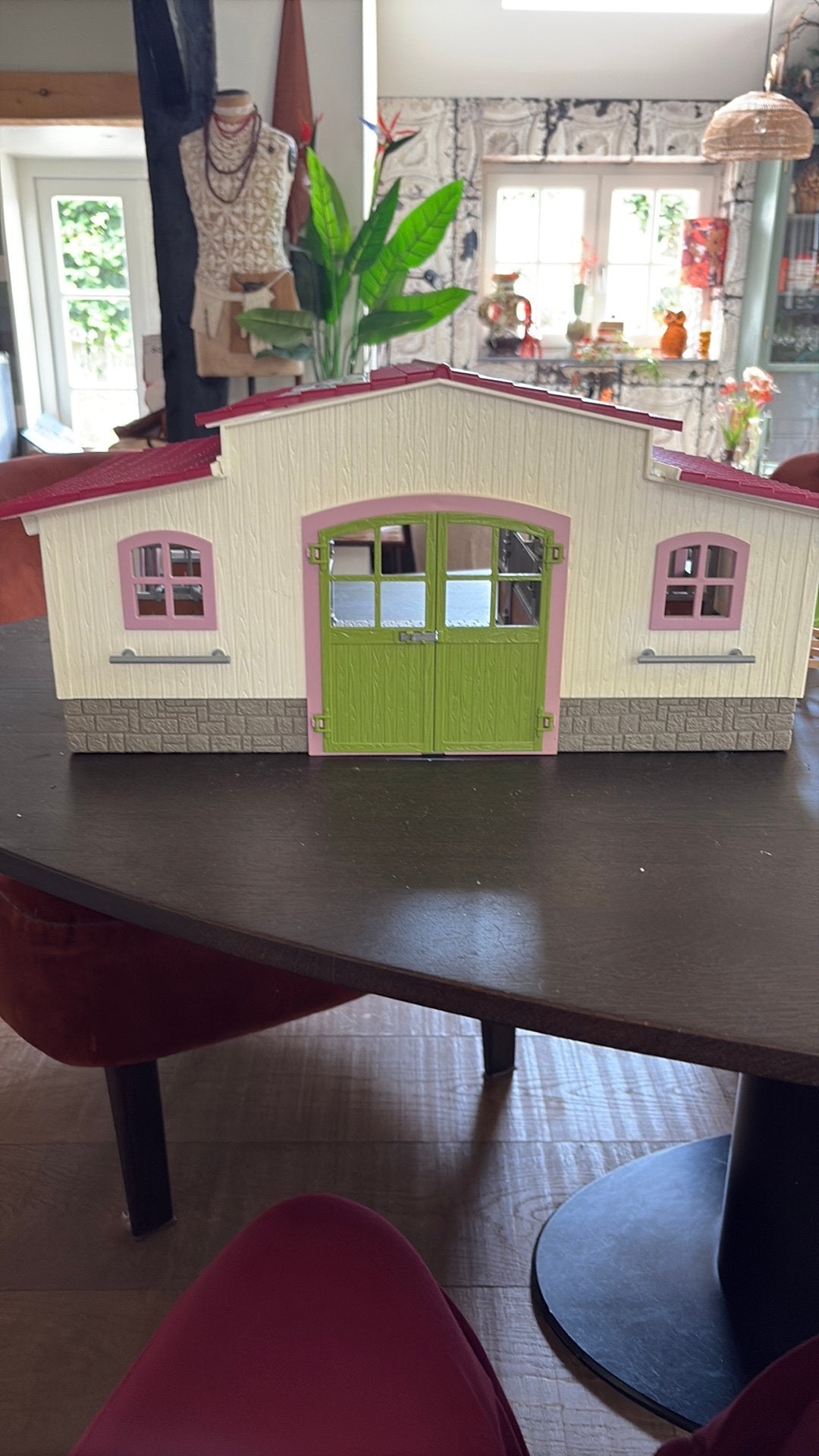 Grote Schleich paarden en dieren collectie met paardenstal, Ophalen of Verzenden, Gebruikt