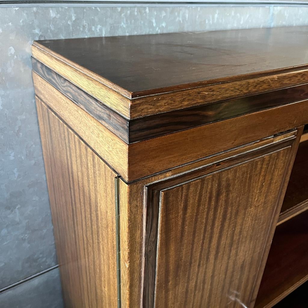 Art deco Amsterdamse Haagse school boekenkast, Ophalen, Haagse school, 100 tot 150 cm, 100 tot 150 cm