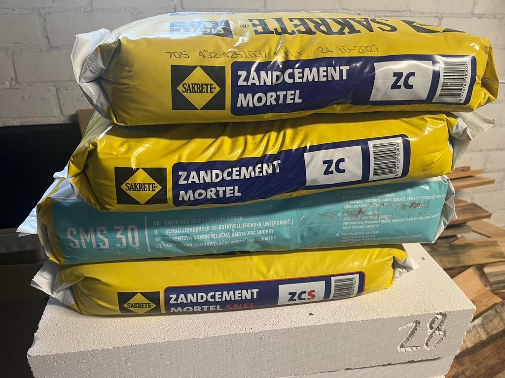 Zandcement en egaline, Ophalen, Zo goed als nieuw, Overige typen