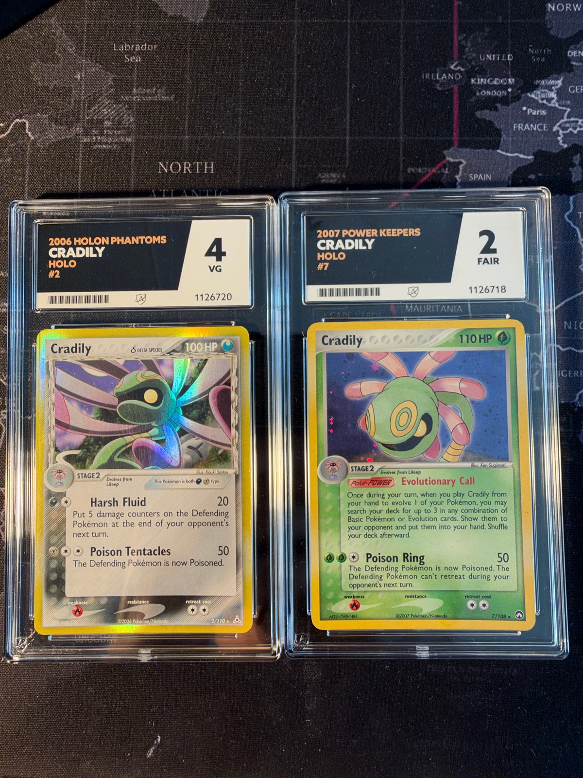Cradily Holo Graded Pokémon Kaarten (2006 & 2007), Ophalen of Verzenden, Gebruikt, Losse kaart, Foil