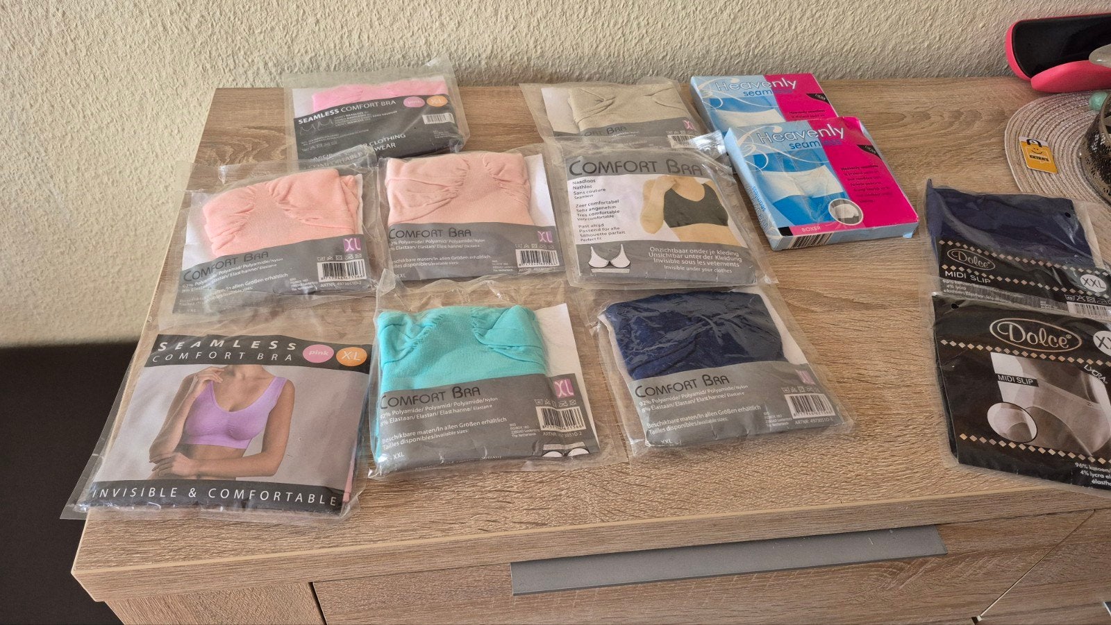 Comfort BH's, slips en boxers - Nieuw in verpakking, Ophalen of Verzenden, Roze, BH