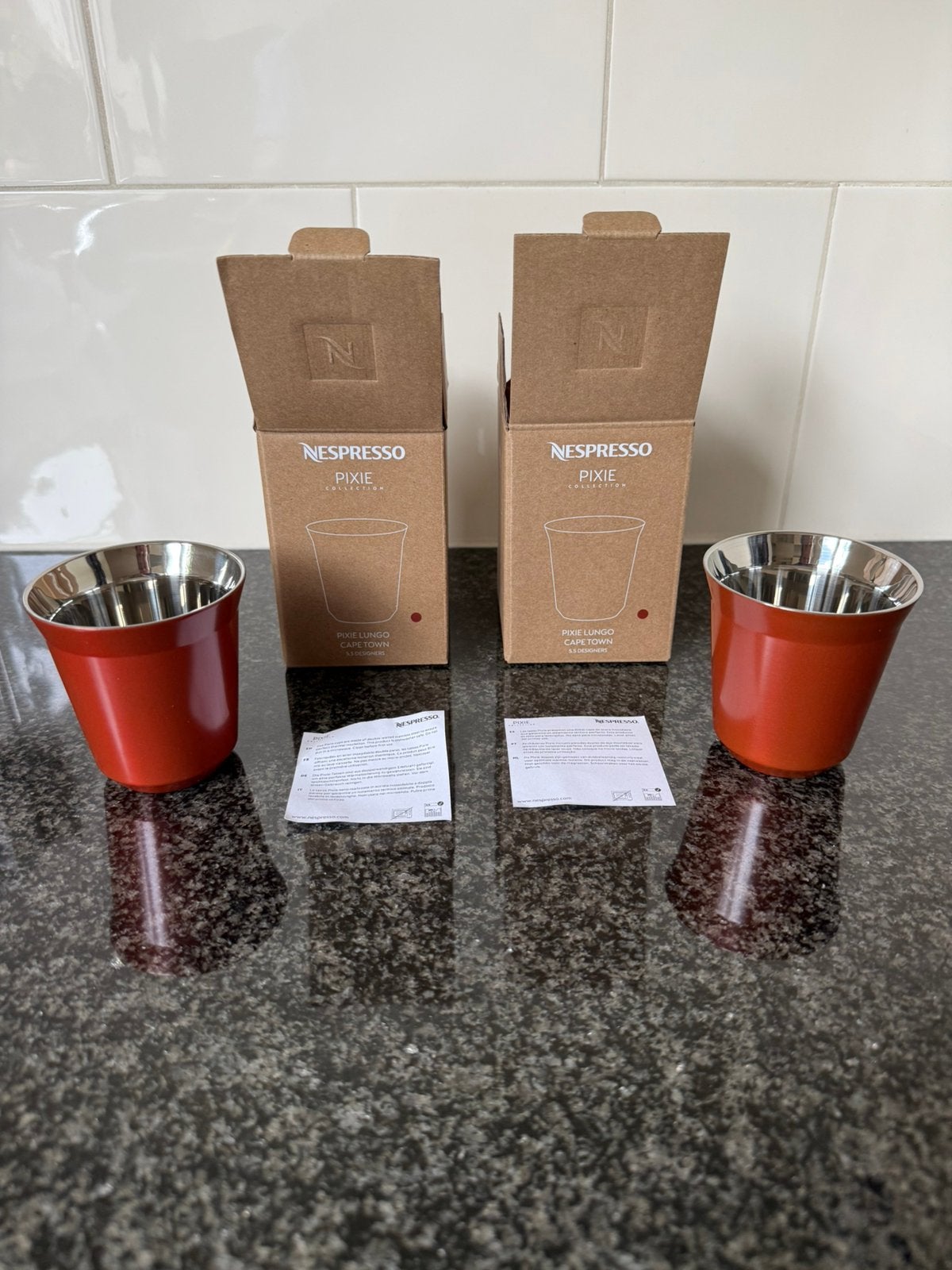 2 Nespresso Pixie lungo kopjes NIEUW, Ophalen of Verzenden