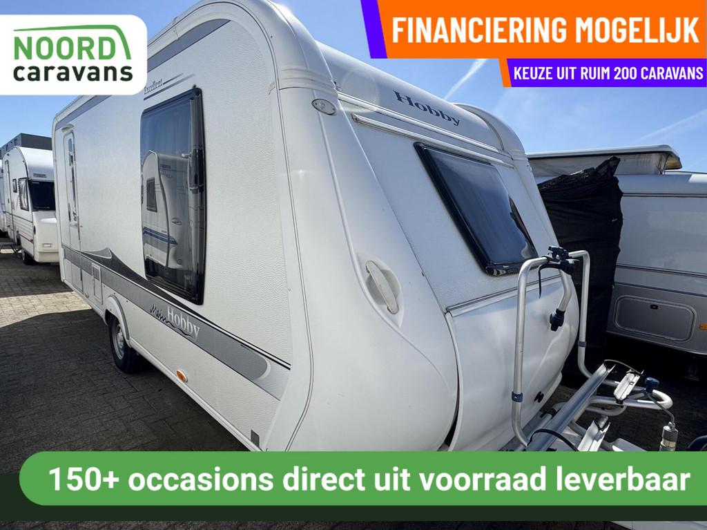 Hobby 490 SFF EXCELLENT, QUEENSBED, MOVER, VOORTENT, AIRCO, Caravans en Kamperen, Caravans, Bedrijf, tot en met 4, 1000 - 1250 kg