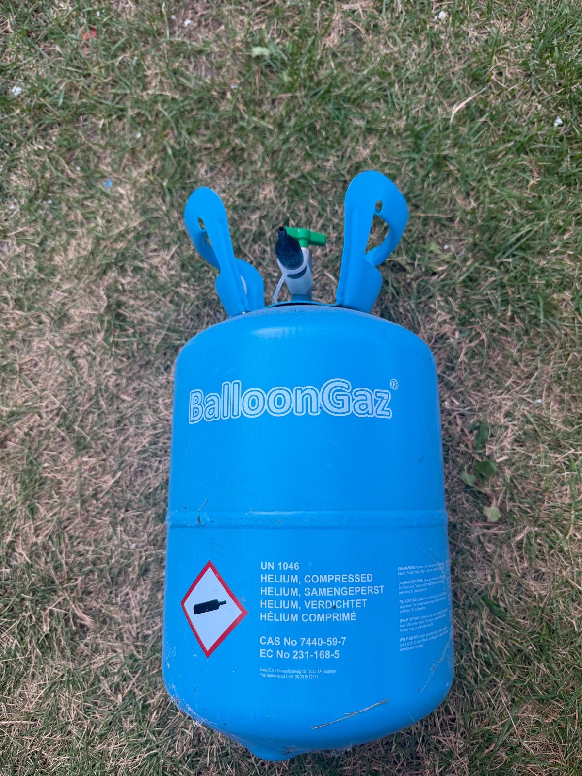Lege heliumfles voor ballonnen - 2 stuks, Ophalen, Gebruikt, Overige typen, Overige