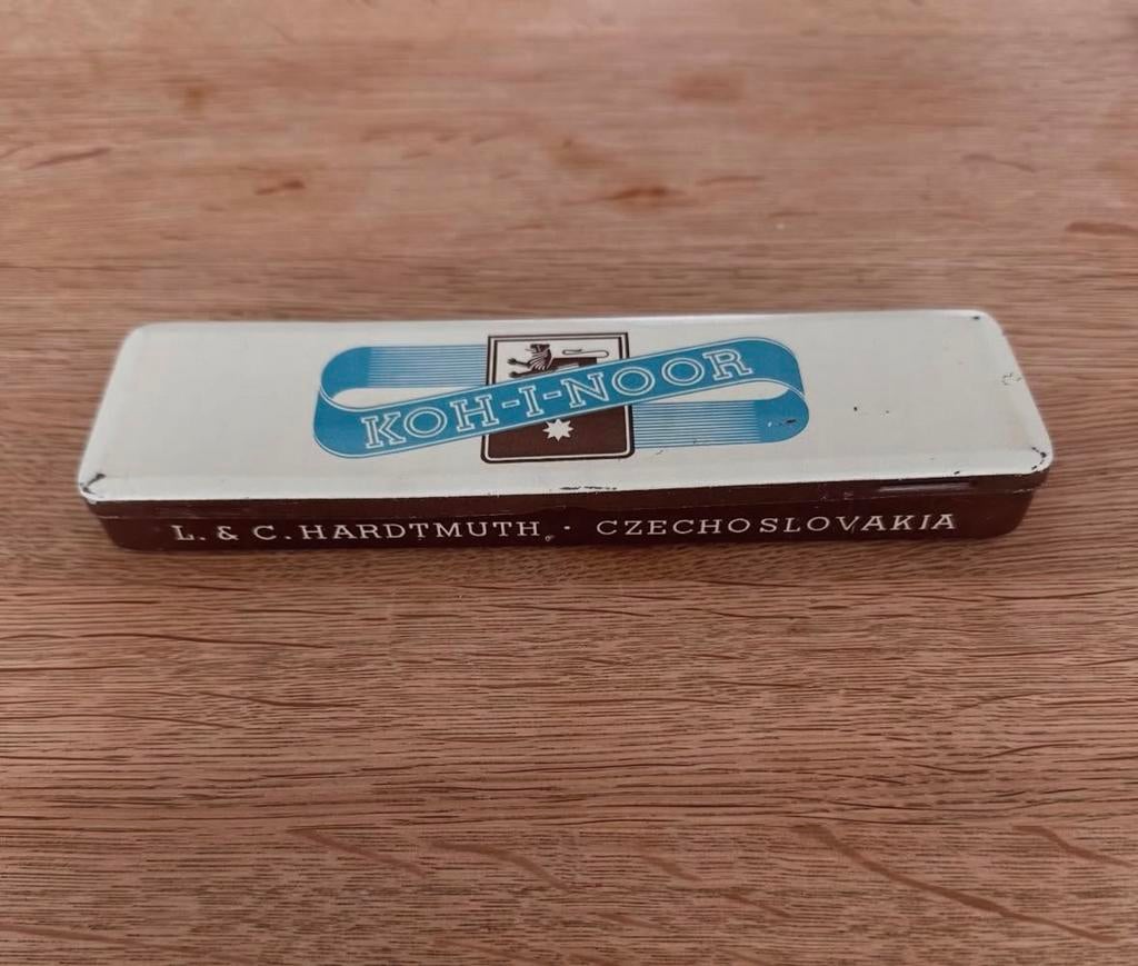 Vintage potlodenblik Koh-I-Noor, Hobby en Vrije tijd, Tekenen, Ophalen of Verzenden, Gebruikt, Overige typen
