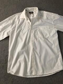 Nette herenblouse Maat 44  GIOVANNI CAPRARO, Kleding | Heren, Ophalen of Verzenden, Gedragen, Wit, Halswijdte 43/44 (XL)