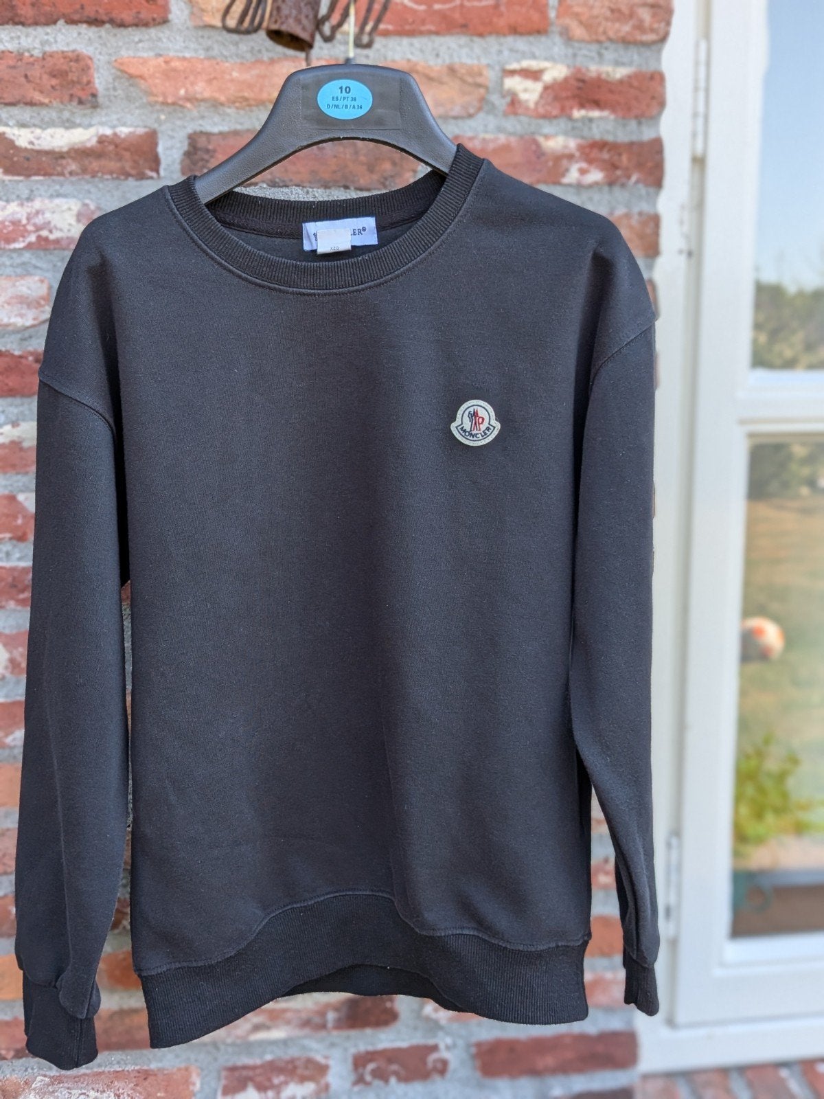 moncler trui maat s, Verzenden, Zo goed als nieuw, Maat 46 (S) of kleiner, Zwart