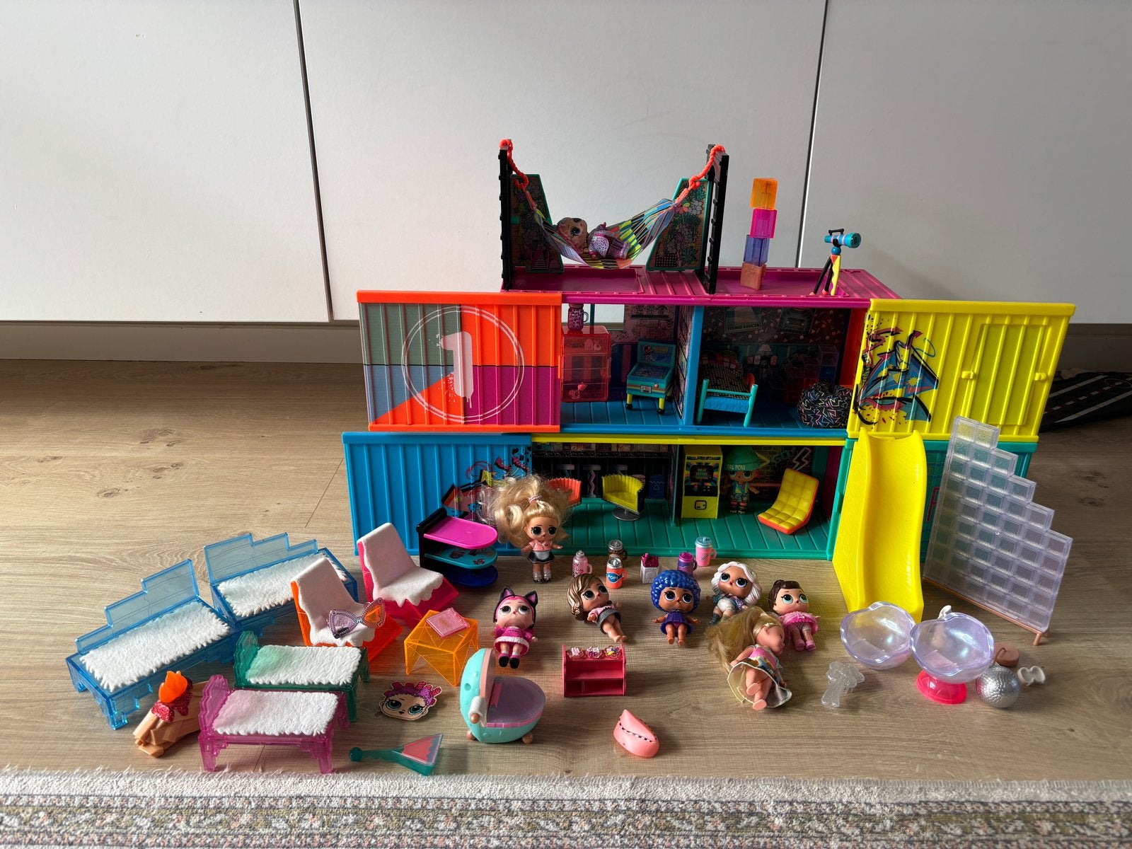 L.O.L. Surprise! Speelhuis/Garage met veel accessoires, Ophalen of Verzenden, Zo goed als nieuw, Overige typen